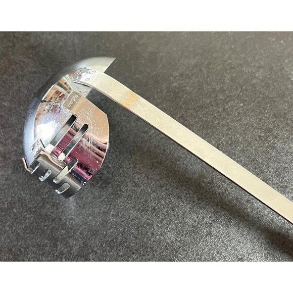 VTG Ladle Strainer Bakelite Brown Butterscotch Swirl Handle Stainless Steel MCM - Picture 3 of 16